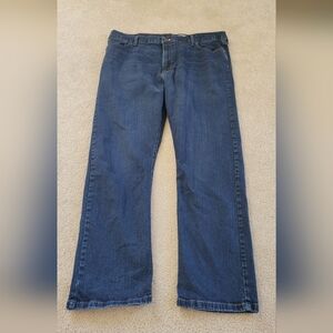 Wrangler slim straight mens blue jeans 42 x 30